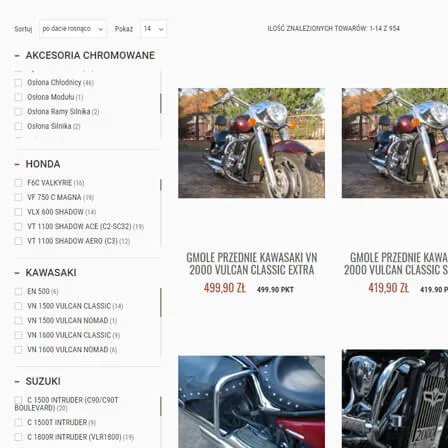 CHROMOWANE AKCESORIA MOTOCYKLOWE